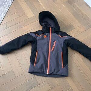 Descente Kids Jacket - Black and Orange